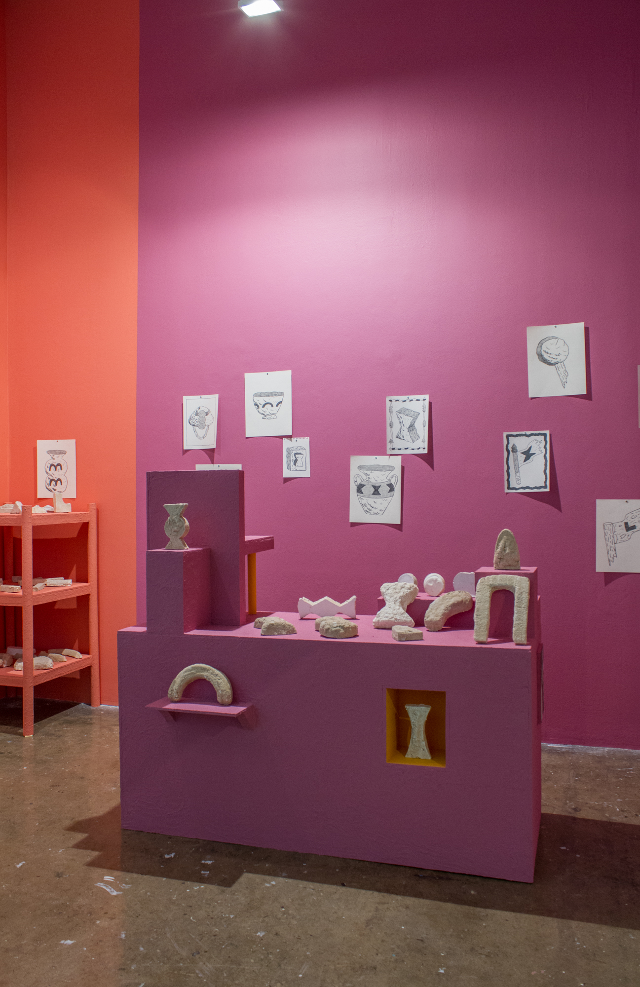 Installation view. Rand Renfrow, More Findings, 2020.