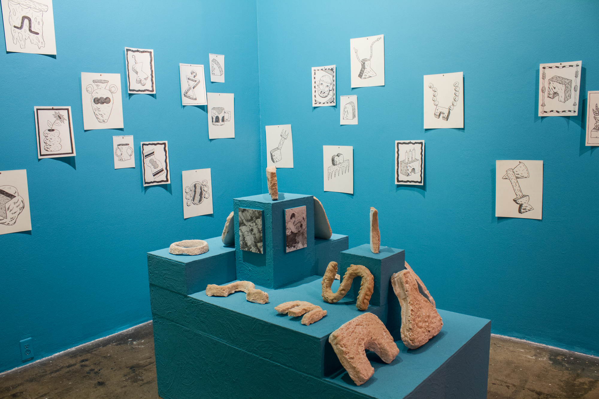 Installation view. Rand Renfrow, More Findings, 2020.